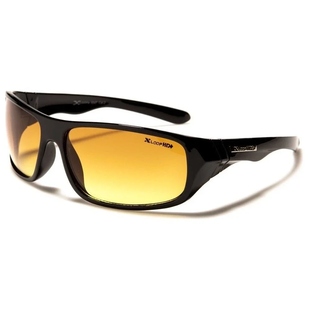 Brown High-Definition Lens Black Driving Modern Stylish Rectangle Sunglasses